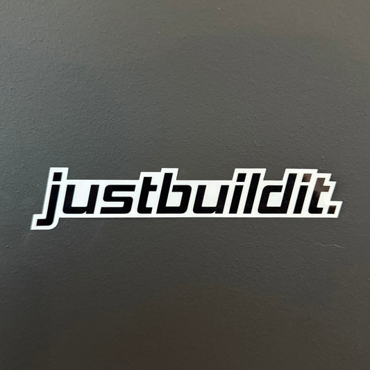 Just Built It Sticker