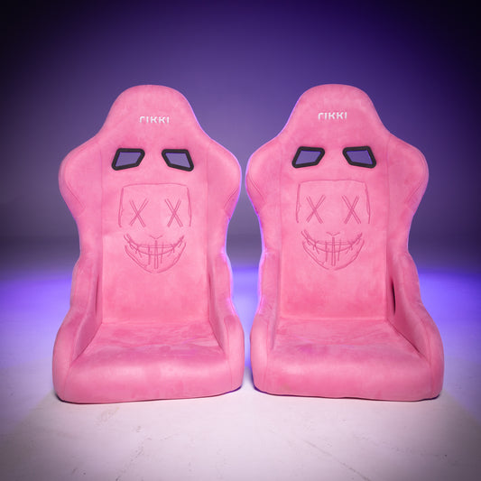 Two Pink Rikki Race Seat, Front Angle